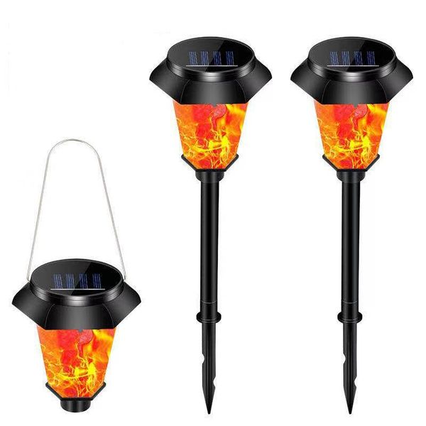 

solar lamps led outdoor multi-function waterproof courtyard landscape dynamic flame simulation decorative light lawn modeling