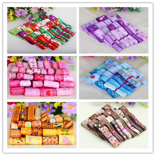 

party decoration mix style 10-25mm 1lot/12yards random mixed color grosgrain ribbons gift wrapping sewing ribbon accessory