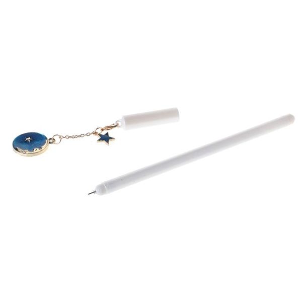 

gel pens blue starry sky star moon pendant pen kawaii school office stationery supply j6pa