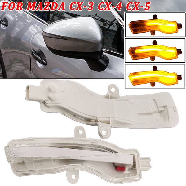 

rearview mirror car trun signal indicator light for mazda cx-3 cx-4 cx-5 2016-2018 led side mirror lamp lights fit for cx4 cx5