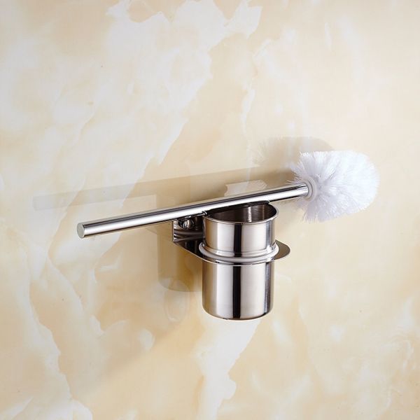 

2021 new fixed on the wall 304 stainless steel sier toilet lamp plating cleaning brush set of bathroom hardware accessories w91v