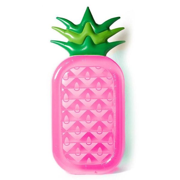

inflatable floats & tubes pineapple floating row raft water lounge pool float summer party toys for adults children flotador beer pong
