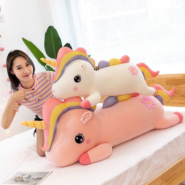 

Cute Unicorn Plush Toys Stuffed Animal Soft Plushie Rainbow Unicorn Pillow Doll Toys for Girls Kids Birthday Gift Decor, White