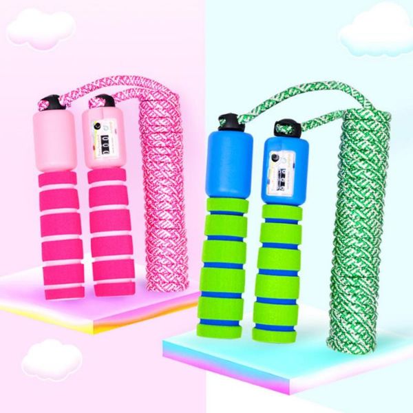 

jump ropes 2.8m children's adjustable counting rope skipping rubber