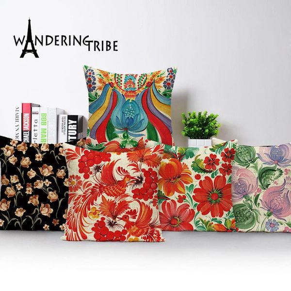 

cushion/decorative pillow vintage decorative cushion covers flower floral pillowcase farmhouse home decor living room cushions custom 45*45