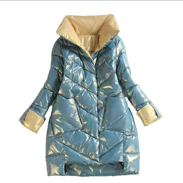 

winter jacket stand-callor coat women fashion jackets winter warm woman clothing casual parkas, Black