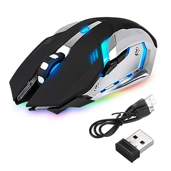 

mice led wireless optical gaming mouse rechargeable x7 high resolution