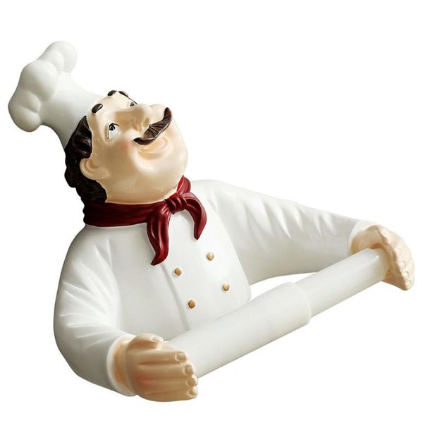 

toilet paper holders 1pc resin art chef tissue holder roll decorative rack