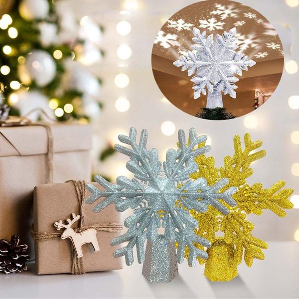 

christmas decorations snowflake 3d glitter lighted white projector led tree er