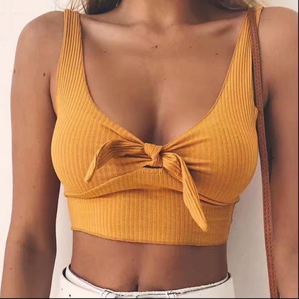 

women sleeveless summer bustier crop vest casual tank solid sheath debardeur femme bustier mujer, White