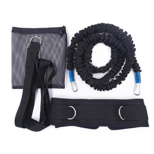 

resistance bungee band with adjustable belt for running training workout speed agility strength basketball and football elastic