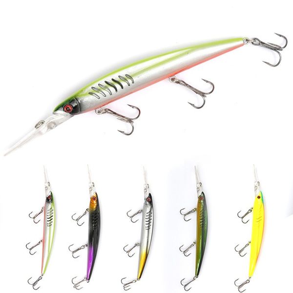 

abs plastic pencil wobble saltwater crankbait fishing lures 14.5cm 13g minnow laser bass baitfsh artificial japan hard bait 392 x2