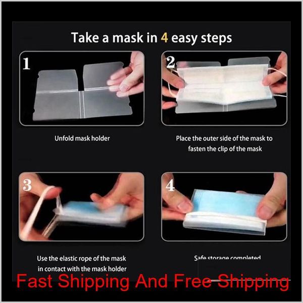 

foldable disposable dust mask storage box face mask keeper holder mouth clip folding case folder pp plastic sheet prot qylvse bdetoys