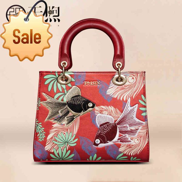 

pmsik princess diana bag female 2021 new fashion temperament red wedding bride wedding bag embroidered one shoulder handbag