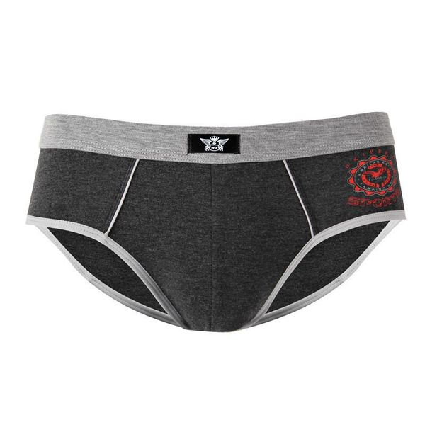

underpants 2021 men's stretch cotton briefs boxer shorts underwear breathable lingerie men personality tangas, Black;white