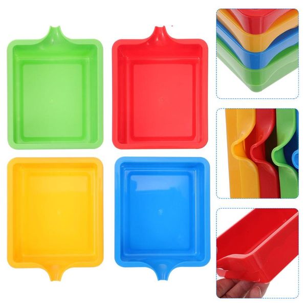 

decorations 4pcs portable painting box practical color mixing tool for boys girls