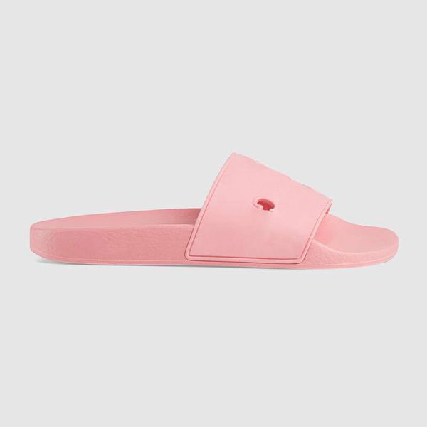 

2021 new women fashion designers flat slides flip flops genuine leather ladies slides sandals men beach slippers with box big size eur35-45, Black
