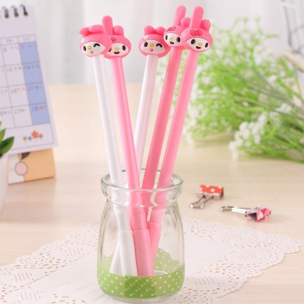 

gel pens 2pcs/lot korean stationary cartoon sweet girls pen 0.38mm kawaii cute stationery school office gift supply