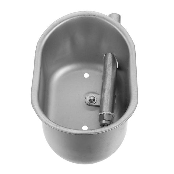 

garden decorations 1pc water feeder thickened automatic bowl simple metal drinking