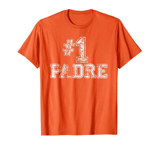 

#1 padre - number one sports father's day gift t-shirt, White;black