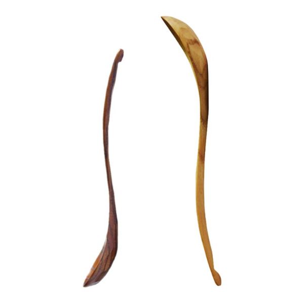 

spoons 2pcs wood pot soup spoon long handle mixing cooking utensil for kitchen home restaurant