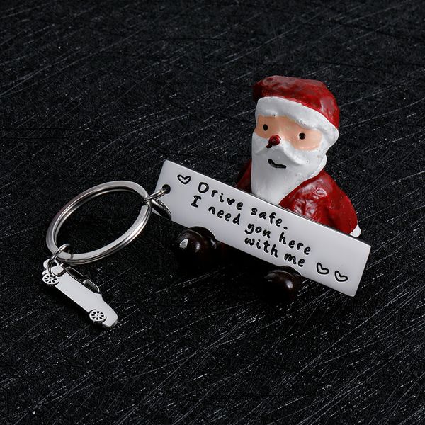 

fashion creative gift keychain keyring drive safe i need you here with me for friend couples keychain husband boyfriend giftdio chan contact, Slivery;golden