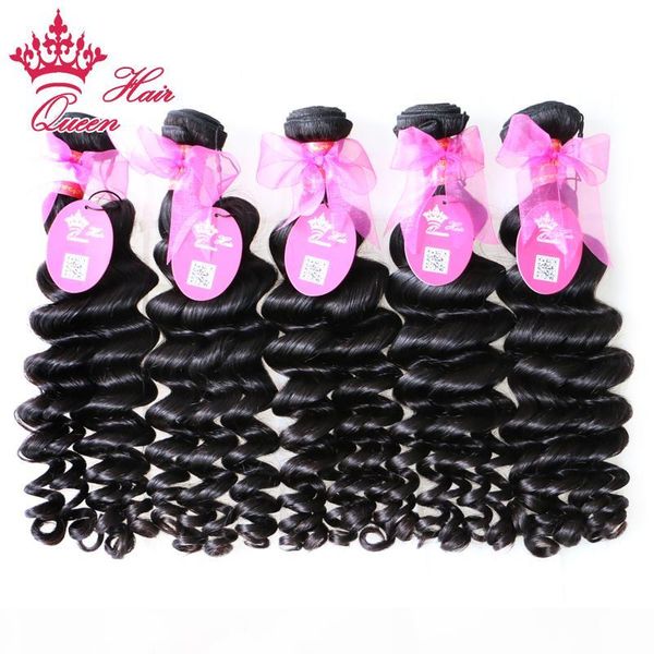 

queen hair products 5pcs lot more wave brazilian virgin hair extension virgin hair, Black