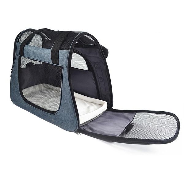

outdoor dog bags travel pet nylon stripe breathable cat carrier bag colorful handbag easy carry pet bag carrier