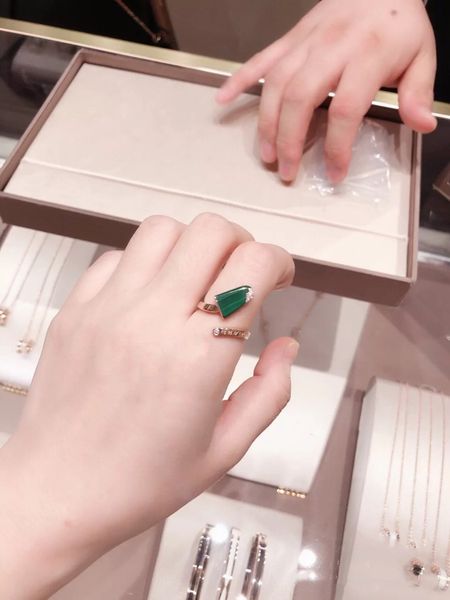 

b ring 18k gold ice cream pair ring set diamond opening male and female ring luxurys designers jewelry, Silver