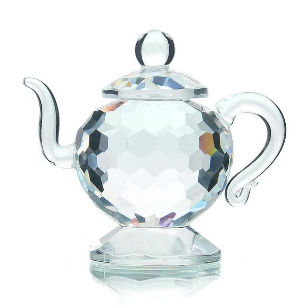 

decorative objects & figurines h&d clear crystal teapot paperweight crafts art&collection souvenir birthday christmas gifts wedding/home dec