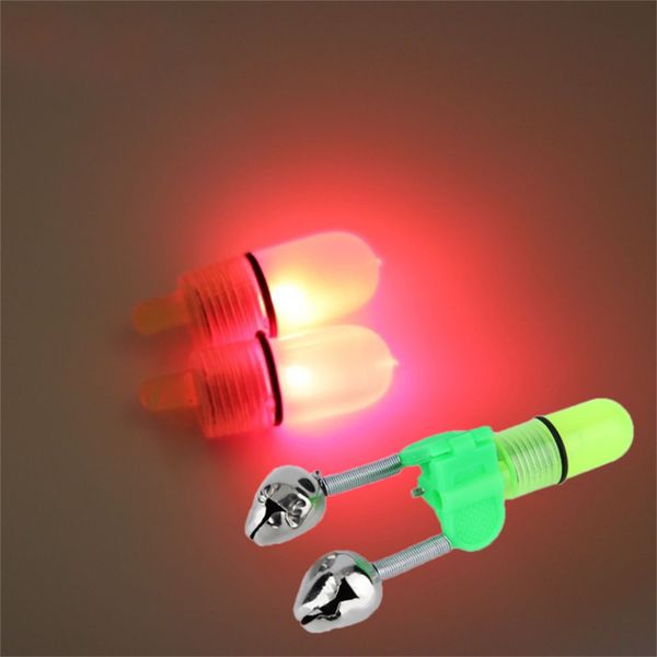 

night fishing rod tip red light twin bells ring fish bite bait alarm item code: focalvalue5841 wholesale