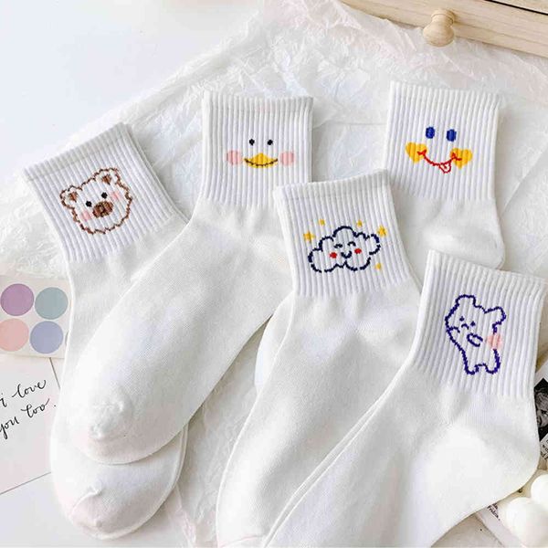 

little bear stockings fashion lovely red thick in autumn and winter, Black;white
