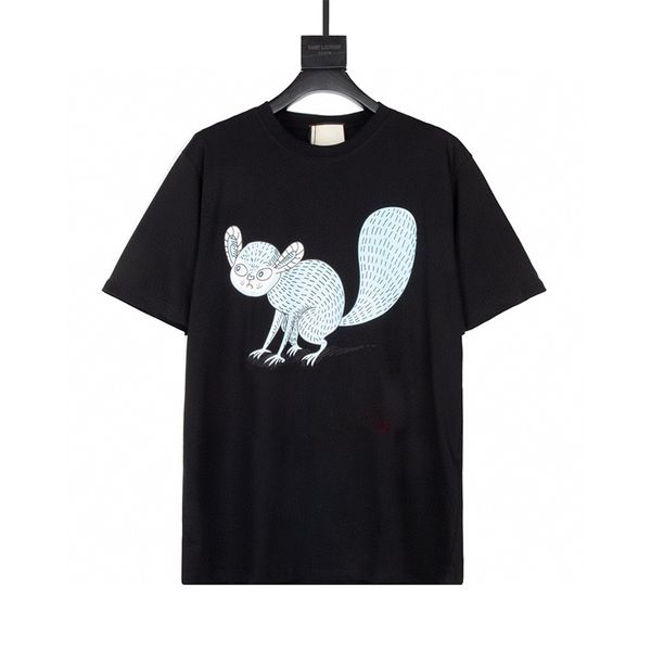 Camisetas masculinas de alta qualidade Abacaxi Cat Tees Manga curta Estampa punk Carta Loves Summer Skateboard Bear