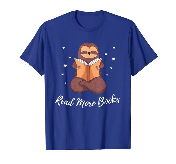 

read more books shirt sloth lover bookish tshirt books gift, White;black