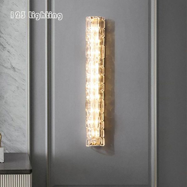 

wall lamps crystal led lights cpper foyer bedside tv background sconce rectangle home lighting fixtures nordic lamp drop