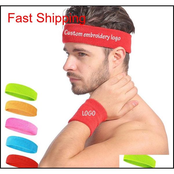 

kids/towel headbands stitch your brand logo sports head wears custom embrodiery logo swe jllkxk otsweet, Silver