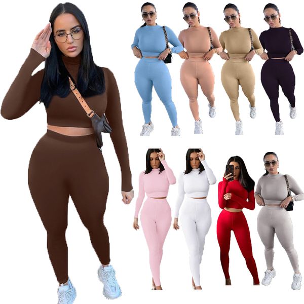 

women's two piece pants clothes in wholesale bulk items clothing lots fall y2k crop 2 set womens long sleeve outfits tracksuit fashion, White