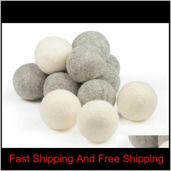 

2019 new wool dryer balls premium reusable natural fabric softener 2.75inch 7cm static reduces helps dry clothes qylwxw garden2010