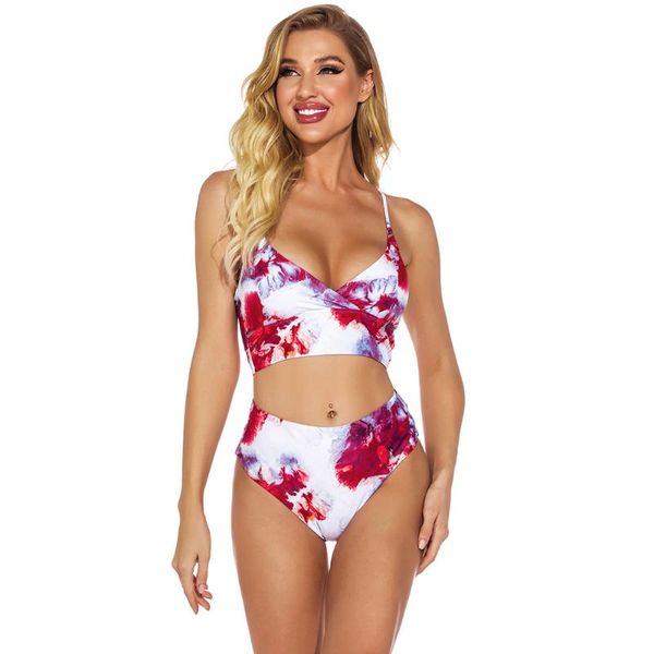 

women's swimwear high waist women bikini ladies summer fashion print set push-up brazilian beachwear girls swimsuit biquini, White;black