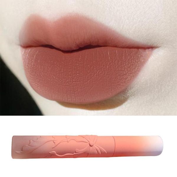 

lip gloss matte velvet light misty glaze is not easy to stick and cup dual-use blush cheek the e2o9