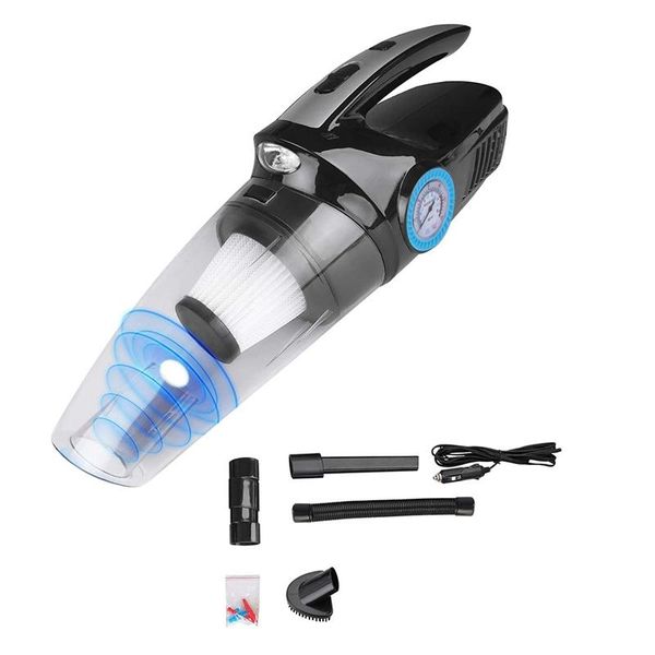 

car vacuum handheld pointer tire inflator for cars air compressor with led light portable vacuum cleaner for tires