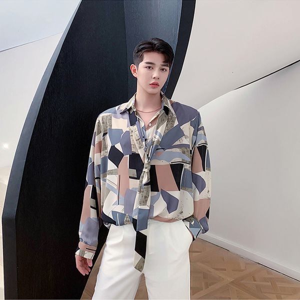 

2021 new fashion style men summer autumn homme japanese offic shirts harajuku streetwear punk blouse shirt male mvoz, White;black