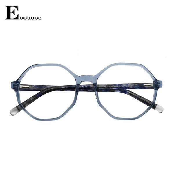 

fashion sunglasses frames polygon glasse frame acetate opticas eyewear prescription optician eyeglasses, Black