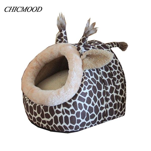 

pet beds soft leopard breathable fiber dog cat bed house warm dog sleeping beds for small