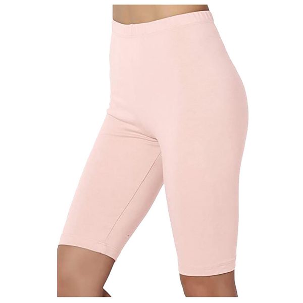 

plus size women sports solid mid dij stretch cato overtension high tail fitness push up shorts workout gym clothing, White;black