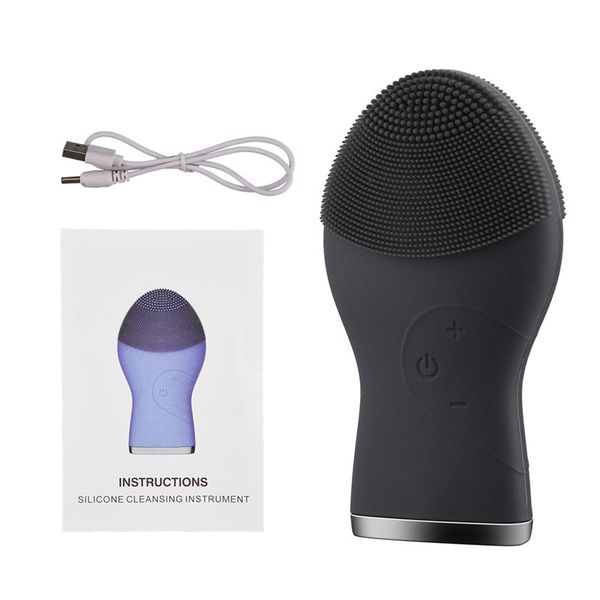 

electric silicone facial brush cleansing sonic face cleaner skin massager deep pore cleanser face wash machine beauty care tool