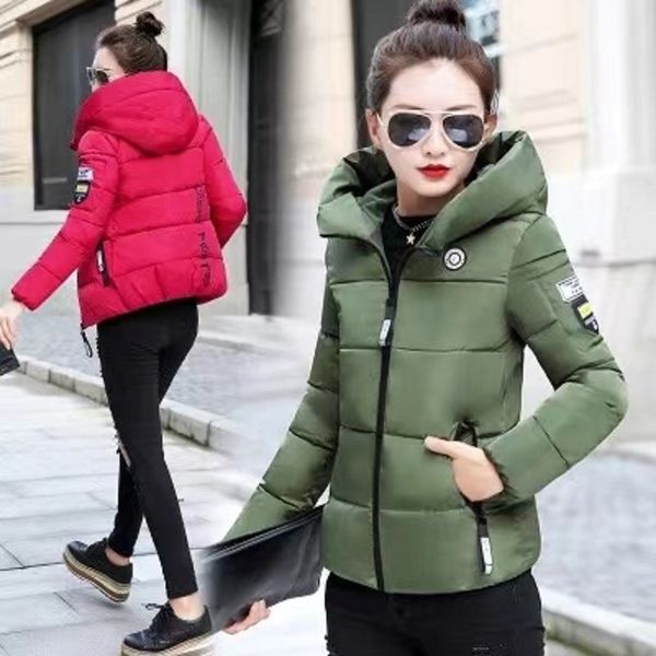 

2021 full winter womens keep warm down blousons lady coat fashion jackets comfortable cotton-padded jacket jqi4, Black