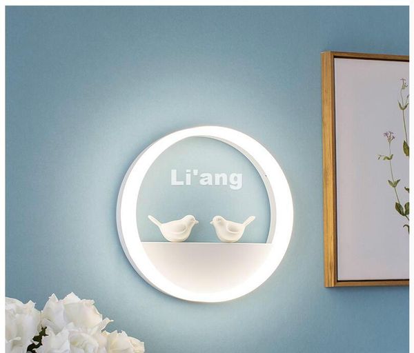 

modern led nordic european bedroom bedside living room cafe dining room angel wall lamp wedding aisle light bra wall sconce