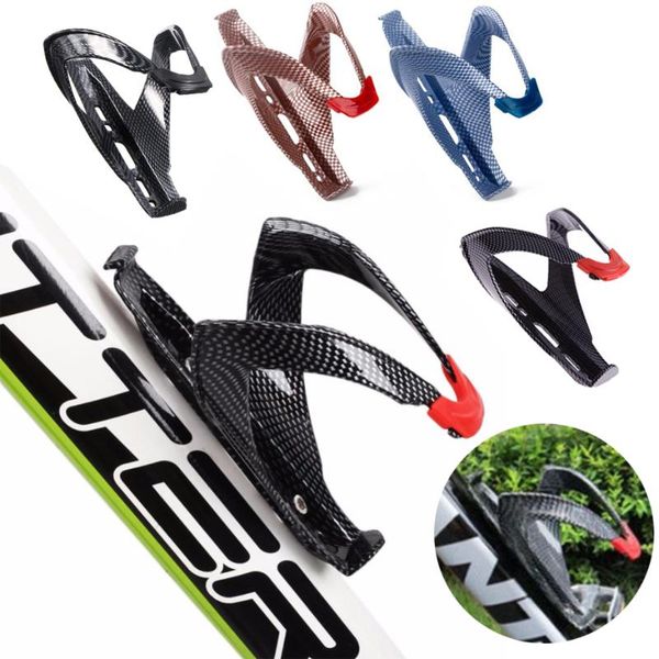 

water bottles & cages carbon fiber bicycle bottle holder mtb road bike cycling drink cage rack riding accessories