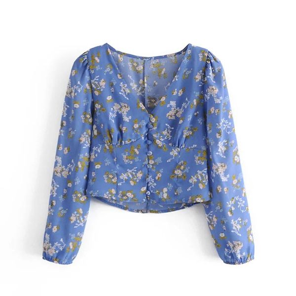 

women's polos cute vÂ neck tulle longÂ sleeve crop length blouses dlsy243, White